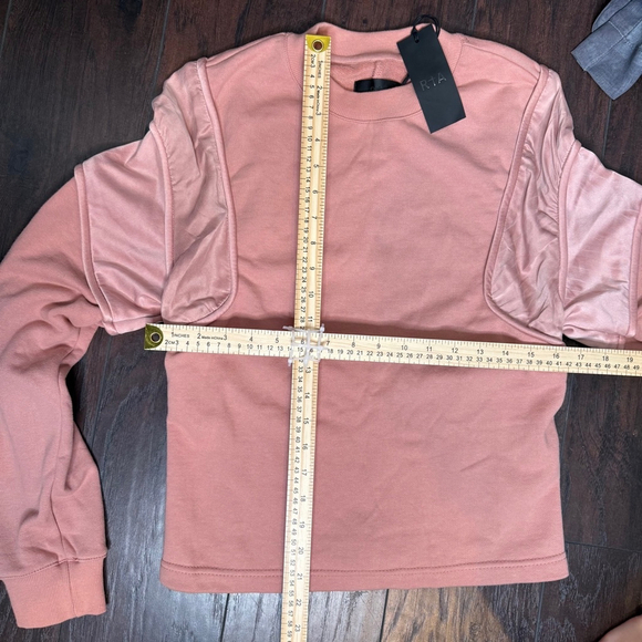 Women's RTA Sweatshirt pullover XS Dusty Rose NWT - Picture 8 of 9
